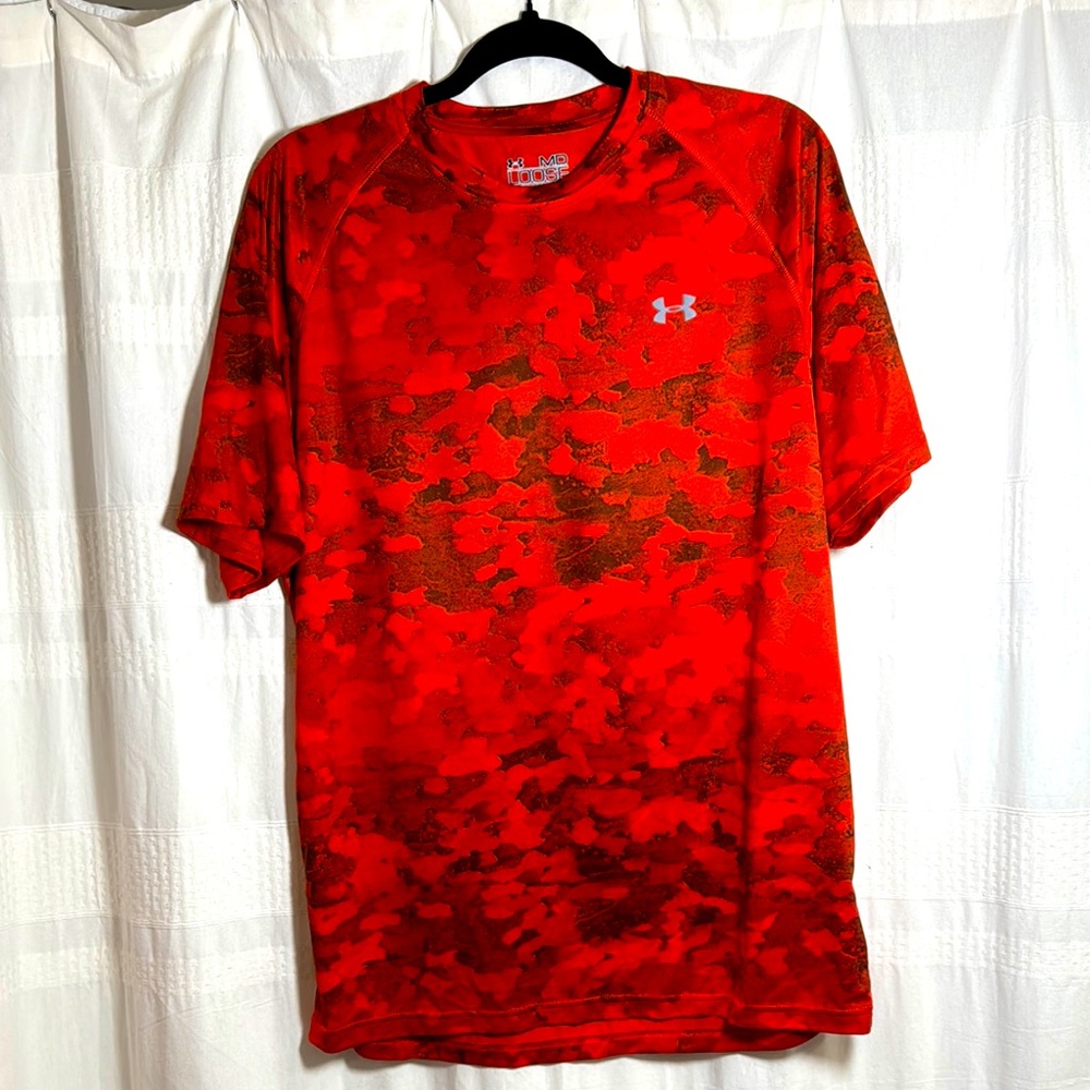 Under Armour Men's Red Camo Shirt